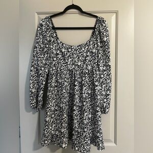 Abercrombie Long-Sleeve Scoopneck Mini Dress